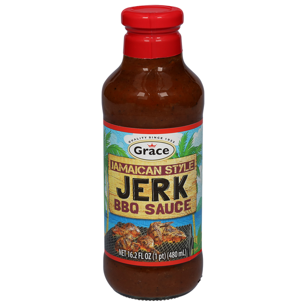 Marinades & Meat Preparation Grace BBQ Sauce, Jerk, Jamaican Style hero