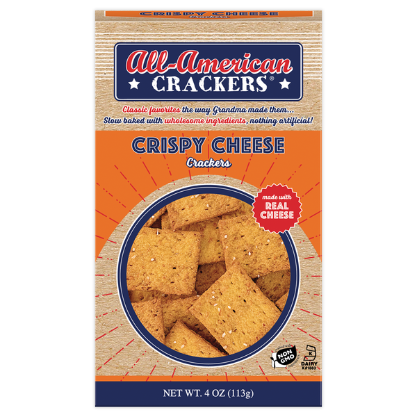 Crackers All-American Crispy Cheese Snack Crackers hero