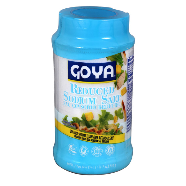 Spices & Seasoning Goya Reduced Sodium Salt hero