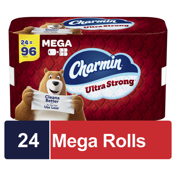 Paper Goods Charmin Ultra Strong Toilet Paper Mega Rolls hero