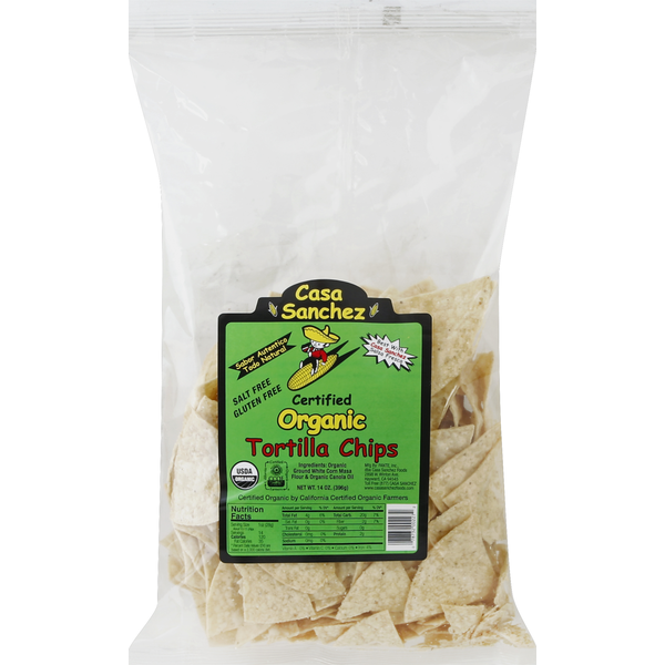 Chips & Pretzels Casa Sanchez Tortilla Chips, Certified Organic hero