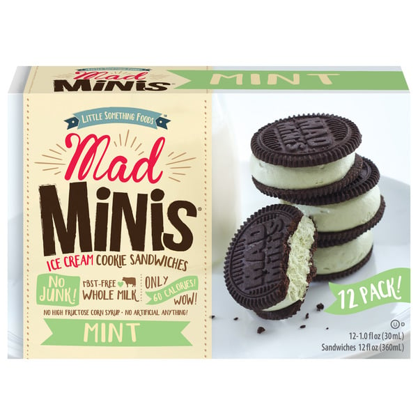 Ice Cream & Ice Mad Minis Mint Ice Cream Sandwiches hero