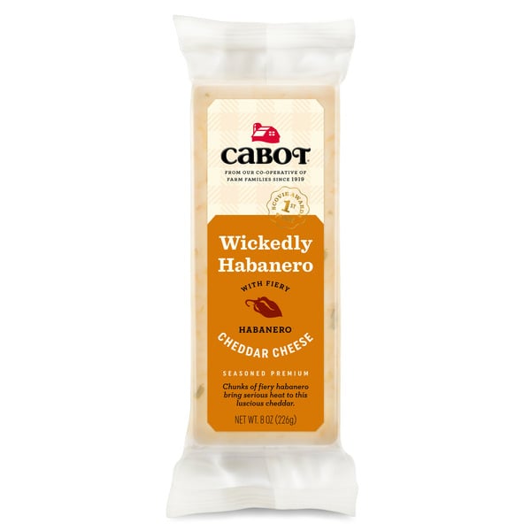 Juice & Nectars Cabot Wickedly Habanero Cheddar Cheese hero