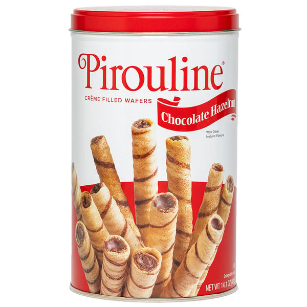 Crackers Pirouline Chocolate Hazelnut Creme Filled Rolled Wafers hero