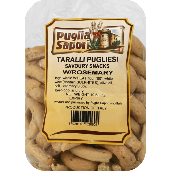 Crackers Puglia Sapori Taralli Pugliesi, with Rosemary hero