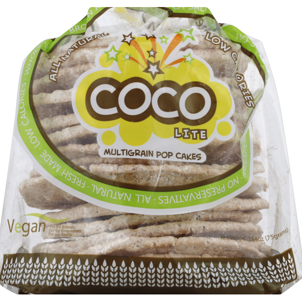 Crackers CoCo Pop Cakes, Multigrain, Whole Wheat hero