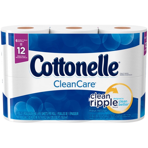 Paper Goods Cottonelle Toilet Paper Clean Care - 6 CT hero