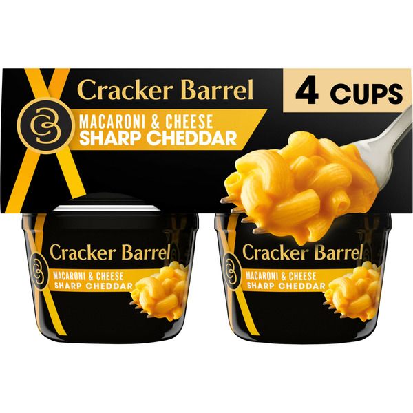 Instant Foods Cracker Barrel Sharp Cheddar Mac & Cheese Dinner hero