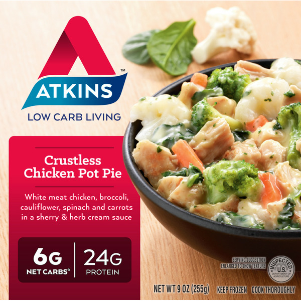 Frozen Meals Atkins Crustless Chicken Pot Pie Bowl hero