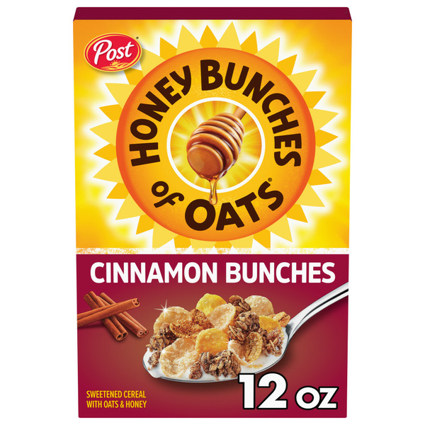 Cereal Post Honey Bunches of Oats Cinnamon Bunches Breakfast Cereal hero