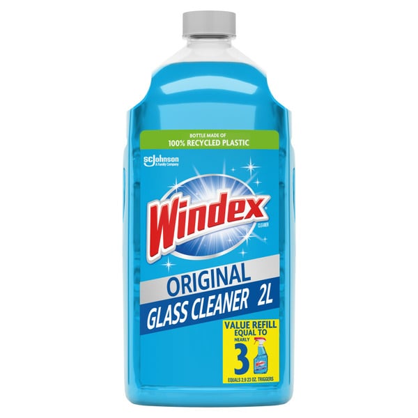 Cleaning Products Windex® Glass Cleaner Refill Bottle, Original Blue hero