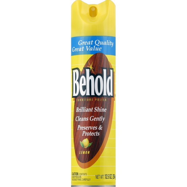 Cleaning Products Behold Furniture Polish, Lemon hero