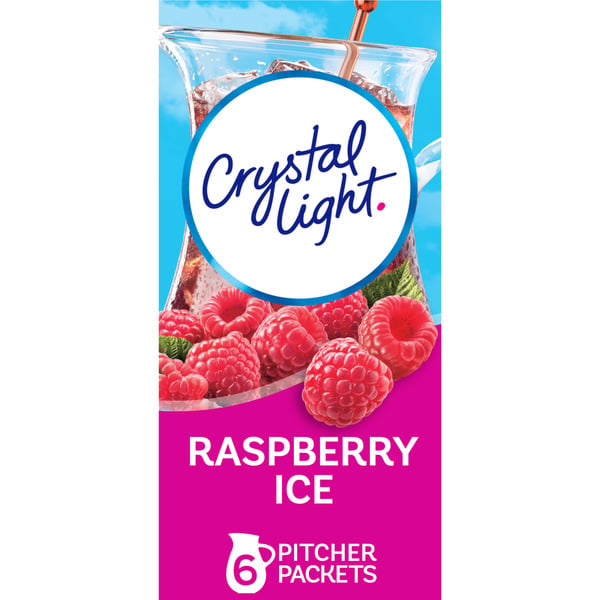 Cocoa & Drink Mixes Crystal Light Raspberry Ice Artificially Flavored Powdered Drink Mix hero