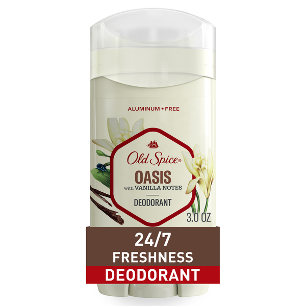 Deodorants Old Spice Men's Deodorant Aluminum-Free Oasis with Vanilla Notes hero