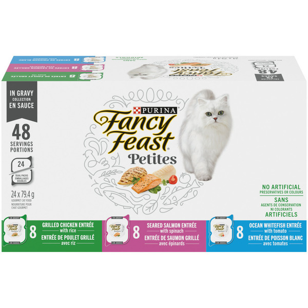 Cat Food & Care Fancy Feast Dishware Petites in Gravy Collection Variety Pack hero