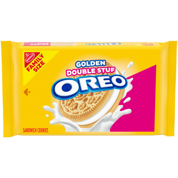 Cookies & Cakes Oreo Golden Sandwich Cookies, Family Size hero