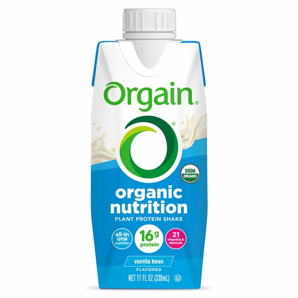 Energy & Sports Drinks Orgain Organic Nutrition Vegan Protein Shake, Plant Based - Vanilla Bean hero