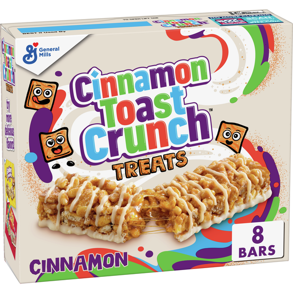 Breakfast Bars & Pastries Cinnamon Toast Crunch Breakfast Cereal Treat Bars, Snack Bars hero