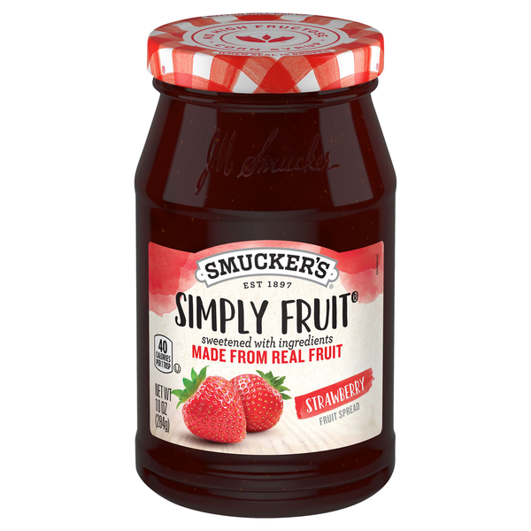 Spreads Smucker's Strawberry Simply Spreadable Fruit hero