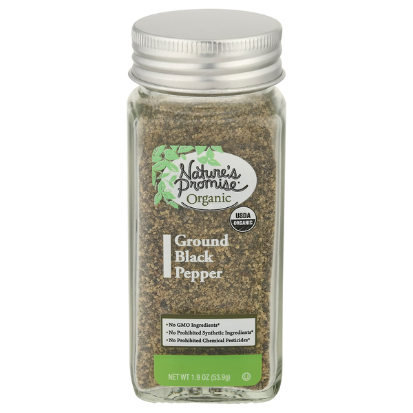 Spices & Seasonings Nature's Promise Organic Black Ground Pepper hero