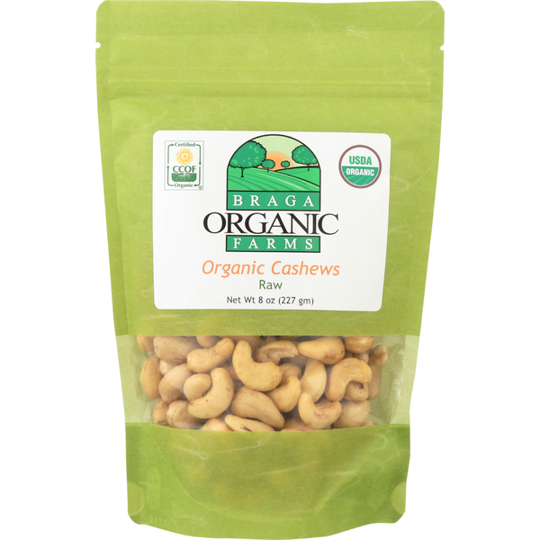 Nuts, Seeds & Dried Fruit Braga Organic Farms Cashews hero