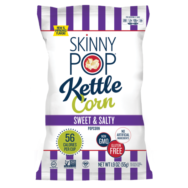 Popcorn & Jerky SkinnyPop Popcorn, Sweet & Salty Kettle hero