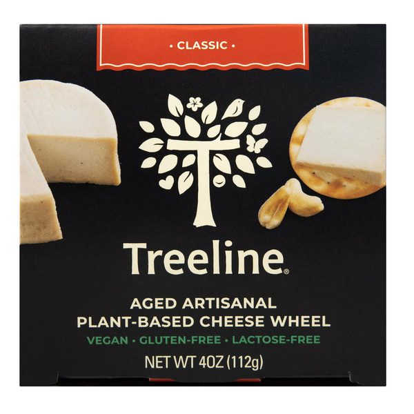 Packaged Cheese Treeline Classic Aged Artisanal, Dairy-Free, Cashew Cheese, Vegan hero