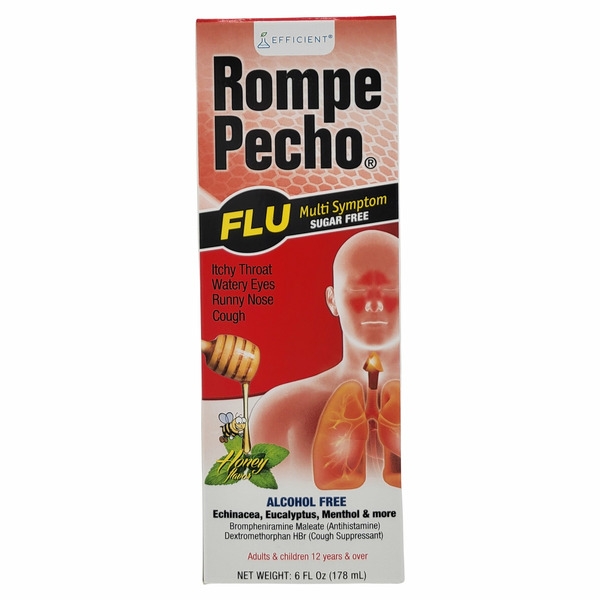 Rompe Pecho Honey Flavor Flu Multi Symptom Sugar Free Liquid hero