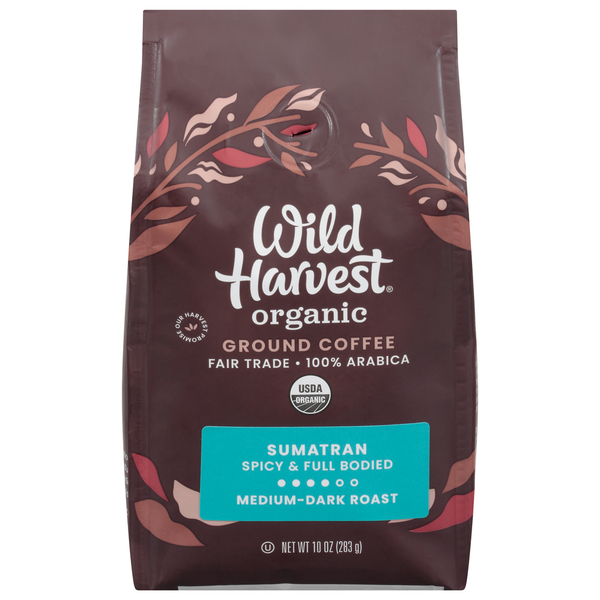 Coffee Wild Harvest Organic Fair Trade Sumatran Ground Coffee hero