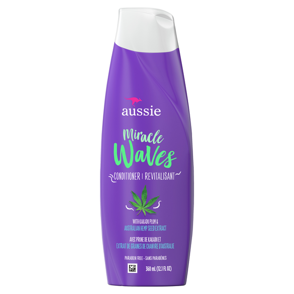 Hair Care Aussie Miracle Waves Anti-Frizz Hemp Conditioner hero