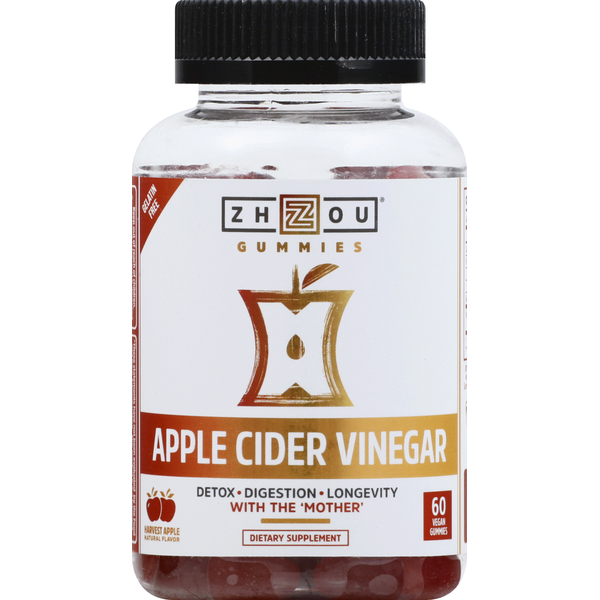 Digestion Zhou Apple Cider Vinegar, Harvest Apple, Vegan Gummies hero