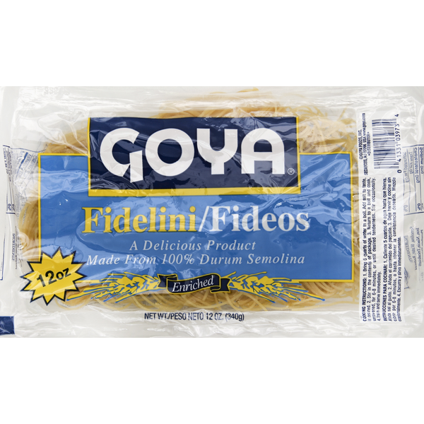 Dry Pasta Goya Fidelini Enriched Macaroni Product hero