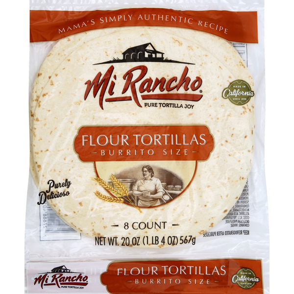 Tortillas & Flat Bread Mi Rancho Tortillas, Flour, Burrito Size hero