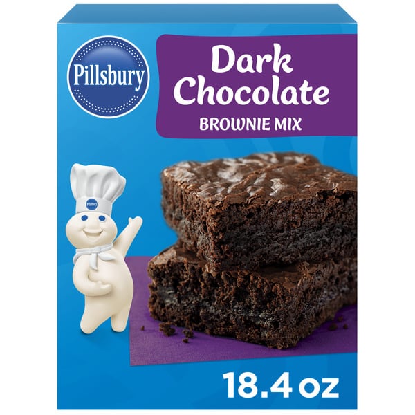 Bakery Desserts Pillsbury Dark Chocolate Brownie Mix hero