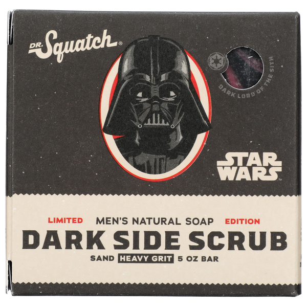 Dr. Squatch Star Wars Dark Side Scrub Bar Soap hero