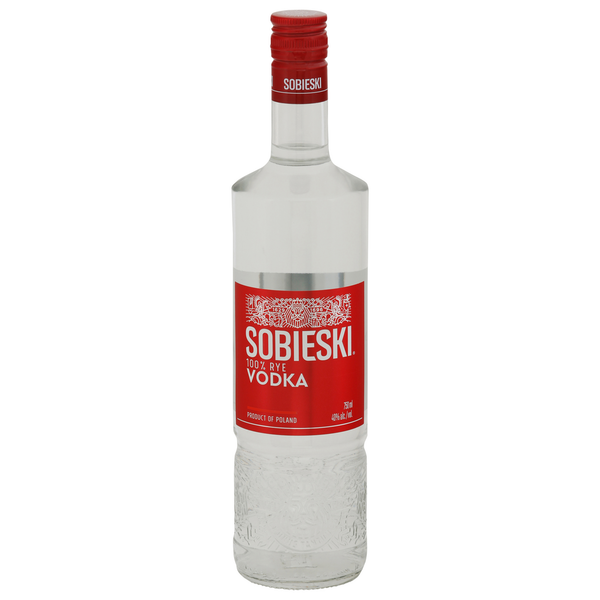 Spirits Sobieski Vodka, 100% Rye hero