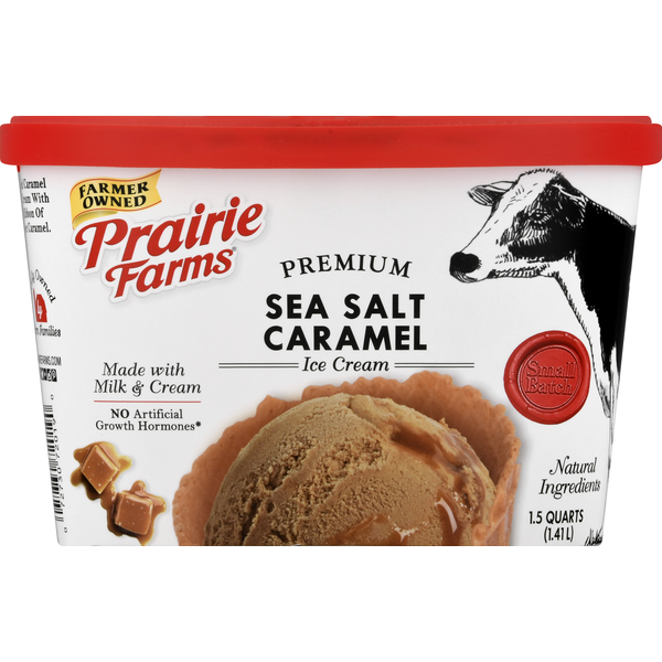 Ice Cream & Ice Prairie Farms Ice Cream, Premium, Sea Salt Caramel hero