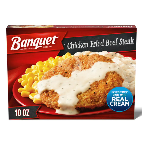 Frozen Meals Banquet Chicken Fried Chicken and Mashed Potatoes, Frozen Meal hero