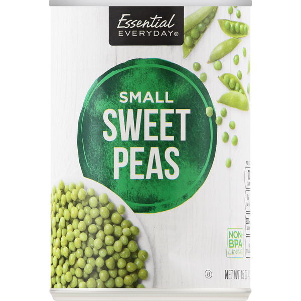 Canned & Jarred Vegetables Essential Everyday Sweet Peas, Small hero