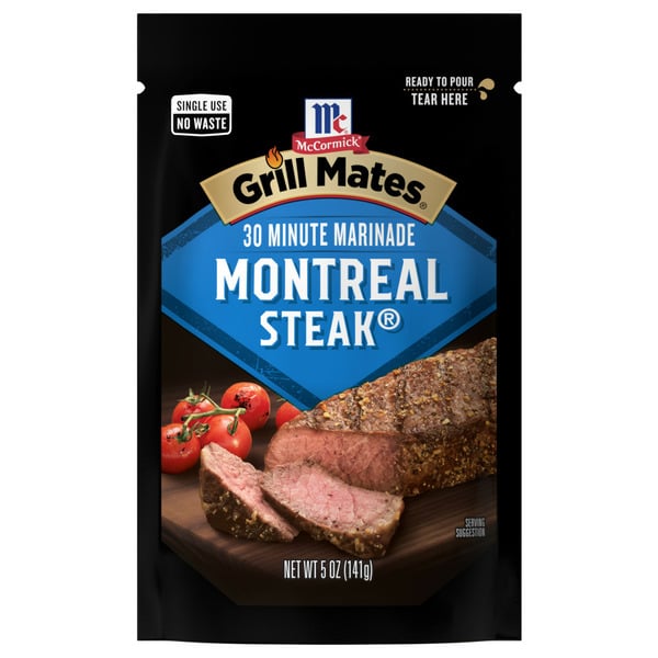 Marinades & Meat Preparation McCormick® Montreal Steak Single Use Marinade hero