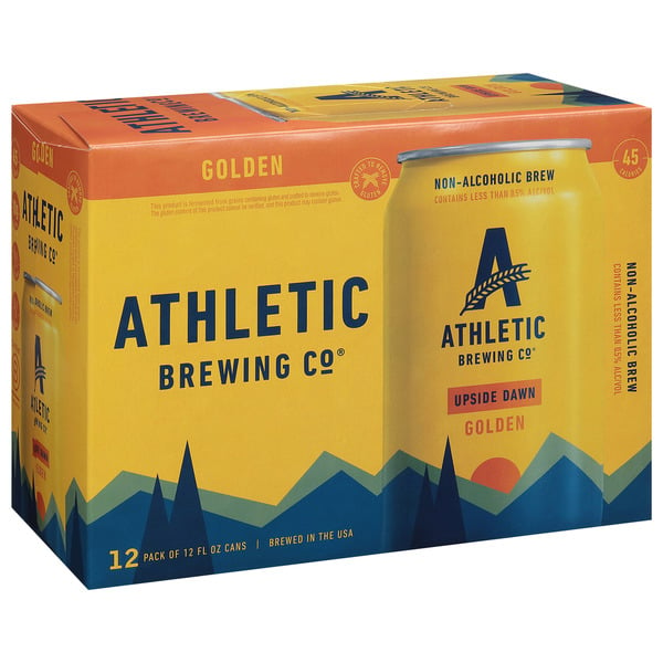 Beers & Coolers Athletic Brewing Co. Non-Alcoholic Upside Dawn Golden hero