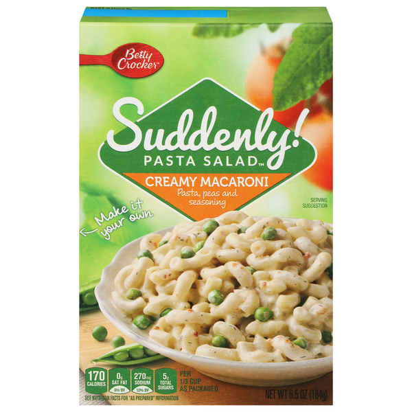 Instant Foods Betty Crocker Pasta Salad, Creamy Macaroni hero