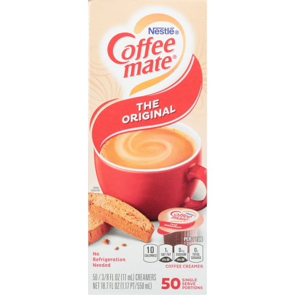 Milk & Creamer (Shelf-Stable) Coffee mate Coffee Creamer, The Original, Single Serve Portions hero