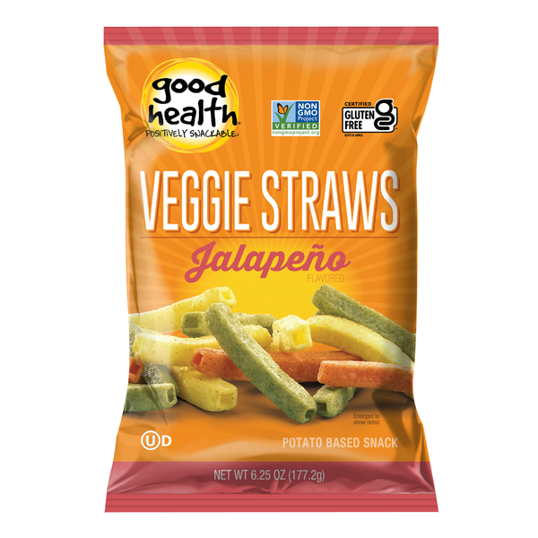 Chips & Pretzels Good Health Veggie Straws Jalapeno hero