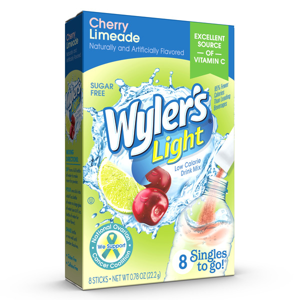 Prepared Meals Wyler's Light Cherry Limeade Low Calorie Drink Sticks hero