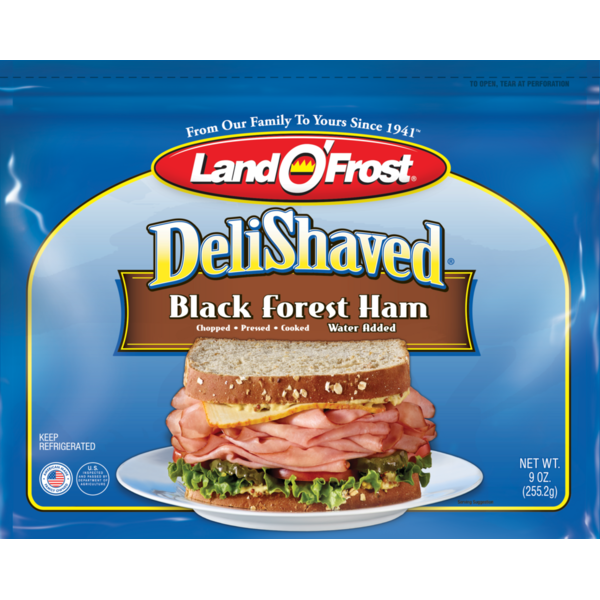 Lunch Meat Land O’Frost Traditional roasted black forest flavor without the added cost. hero