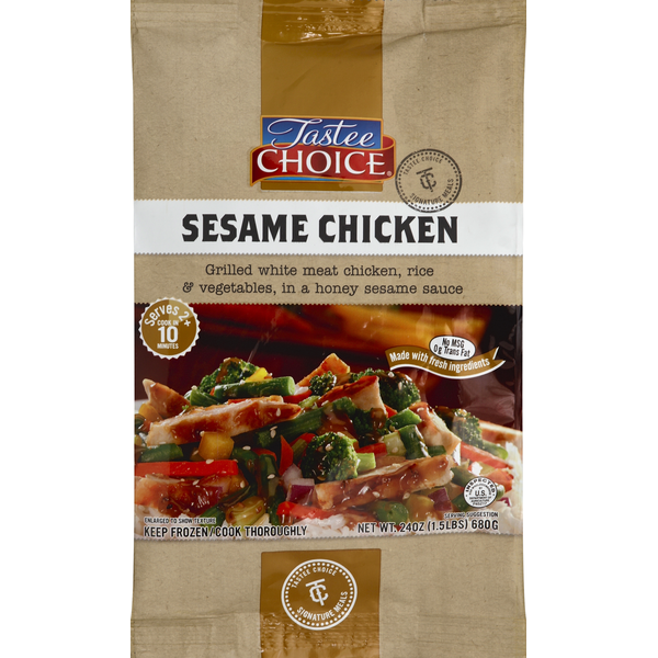 Frozen Meat & Seafood Tastee Choice Food Sesame Chicken hero