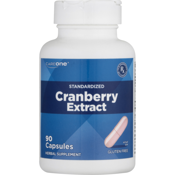 Vitamins & Supplements CareOne Cranberry Extract, Standardized, Capsules, Bottle hero