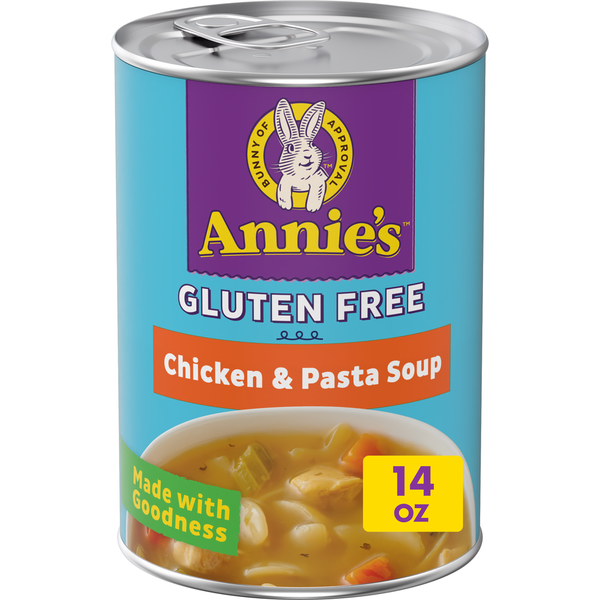 Annie's Gluten Free Chicken and Pasta Canned Soup hero