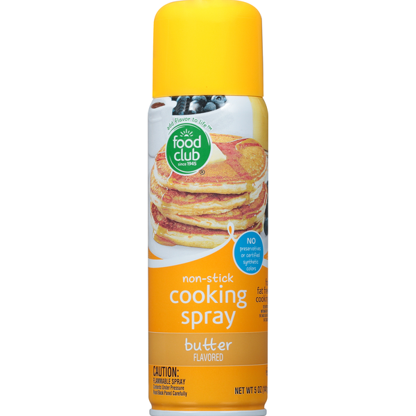 Oils & Vinegars Food Club Cooking Spray, Non-Stick, Butter Flavored hero